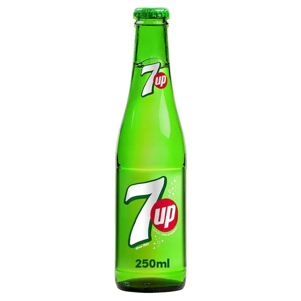 7up Lemon Glass Bottle DUBAI 250ml
