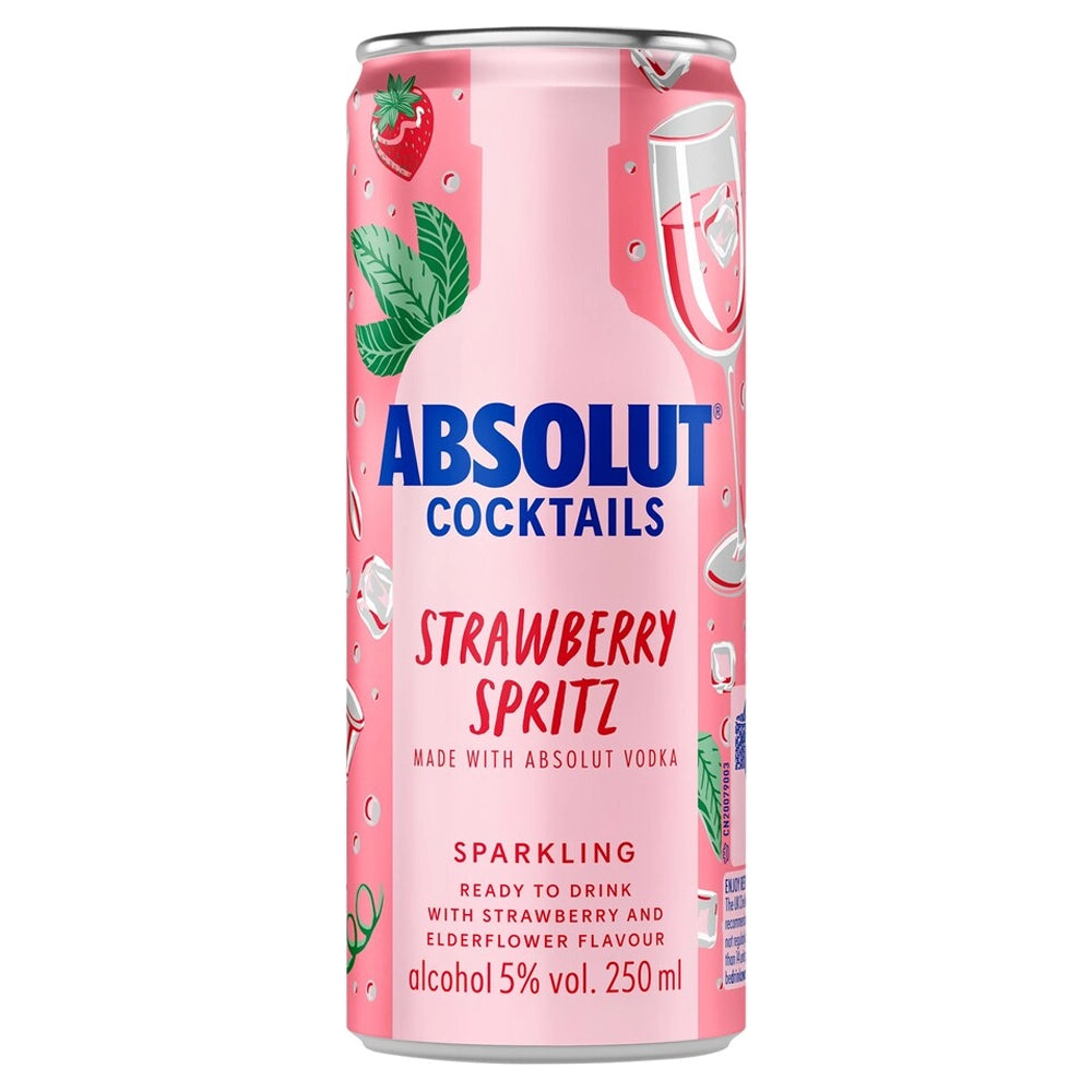 Absolut Cocktails Strawberry Spritz 250ml
