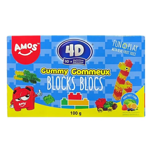 Amos 4D Gummy Blocks Theatre Box 100g