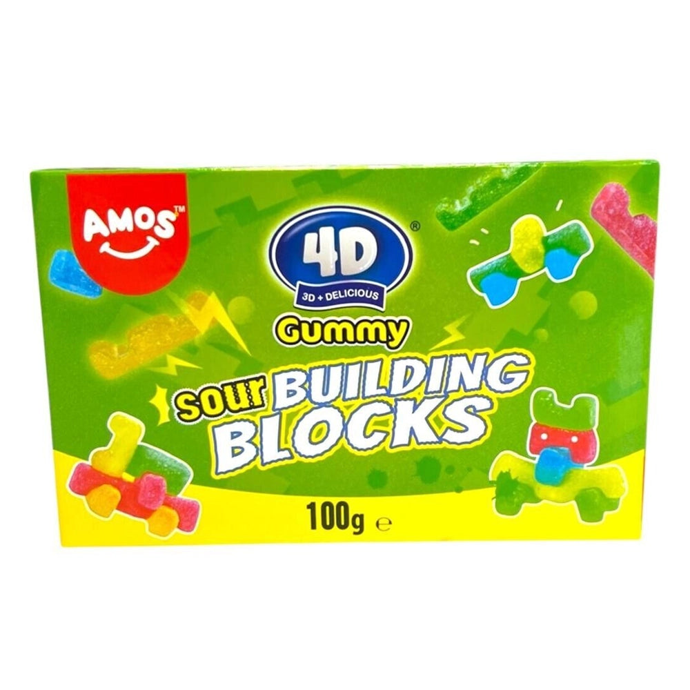 Amos 4D Sour Gummy Building Blocks 100g