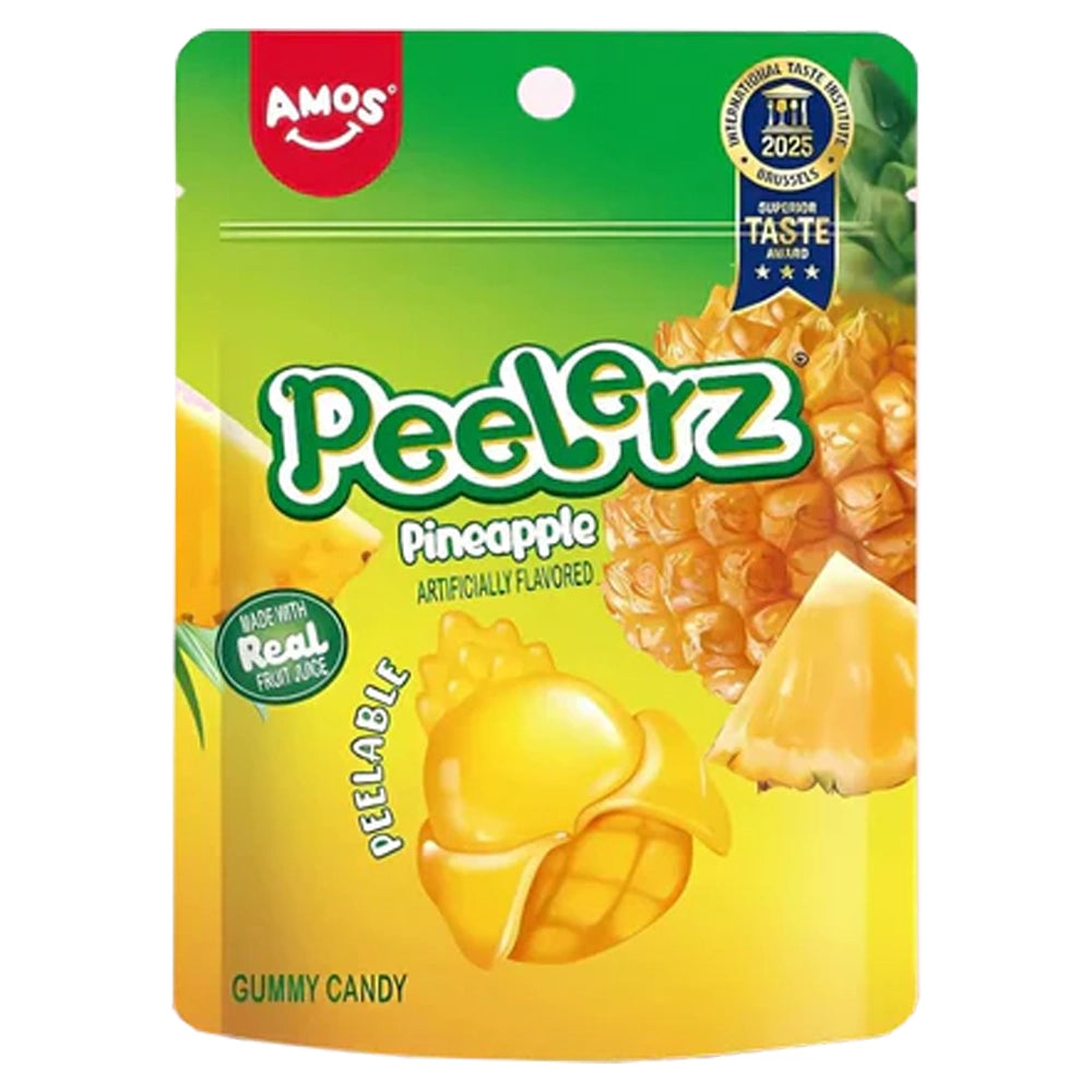 Amos Peelerz Gummy Pineapple Peg Bag 6oz (170g)