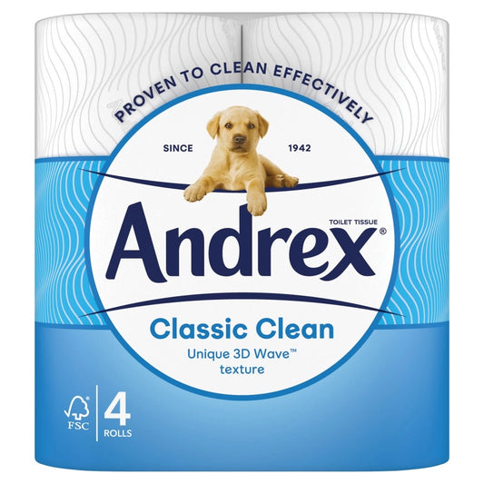 Andrex Classic Clean 4 Rolls