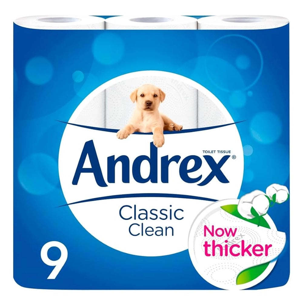 Andrex Classic Clean 9 Rolls