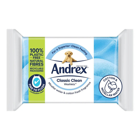Andrex Classic Clean Washlets 36 Sheets