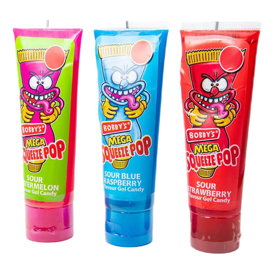 Bobby's Mega Squeeze Pop Gel Candy 113g