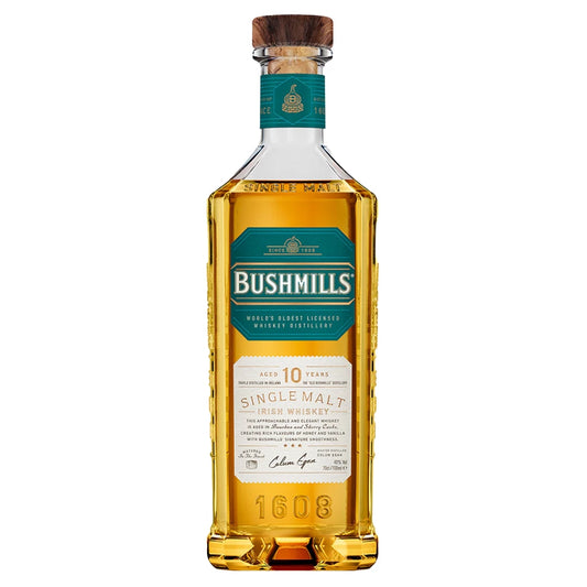 Bushmills 10 Years Single Malt Irish Whiskey 70cl