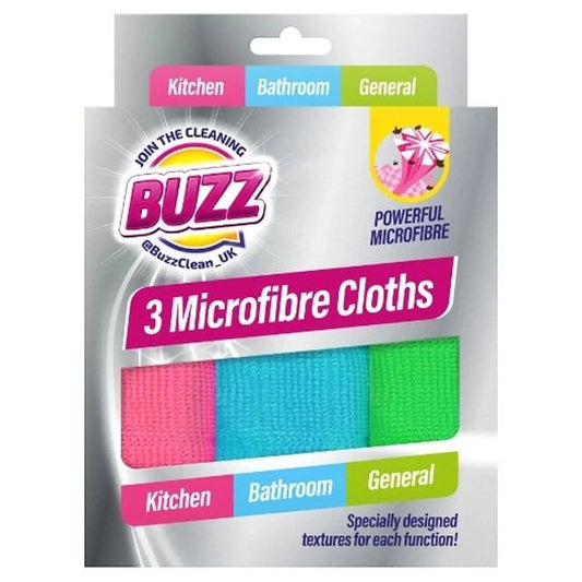 Buzz 3 Microfibre Cloths