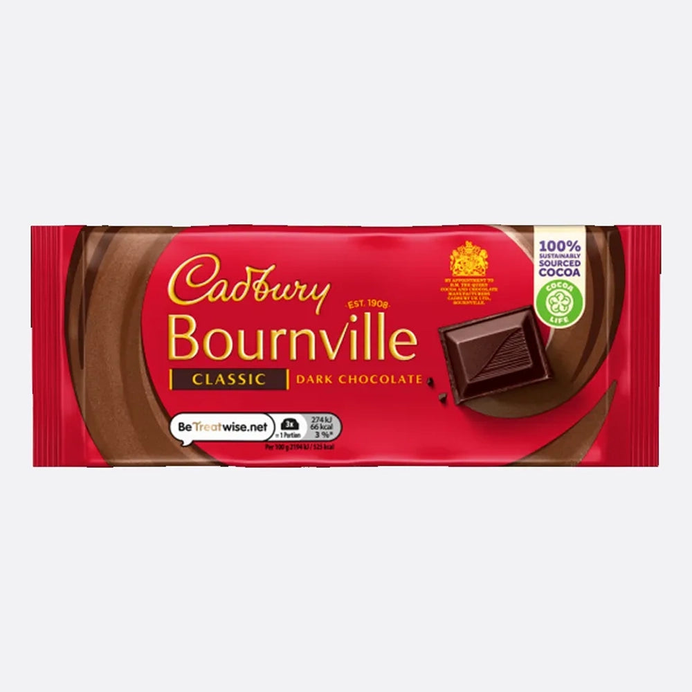 Cadbury Bournville Classic Dark Chocolate Bar 100g