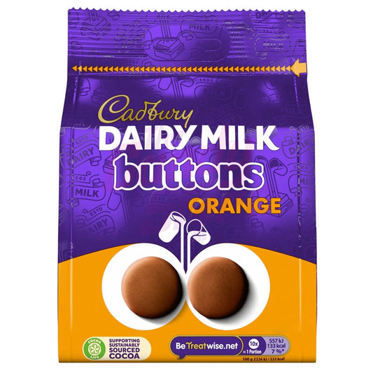 Cadbury Dairy Milk Buttons Orange 95g