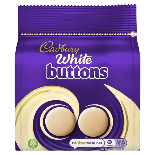 Cadbury White Buttons Chocolate Bag 95g
