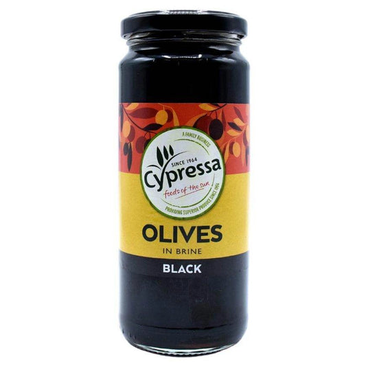 Cypressa Black Olives in Brine 340g
