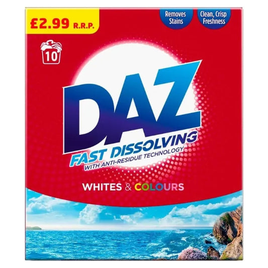 Daz Fast Dissolving White & Colors Washing Powder 650g