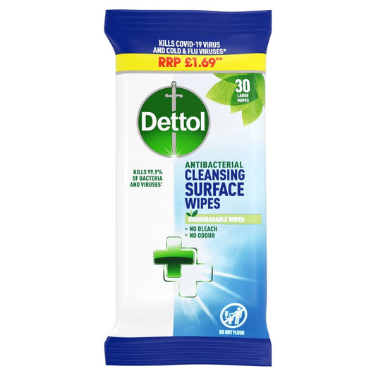 Dettol Cleansing Surface Wipes 30 Wipes