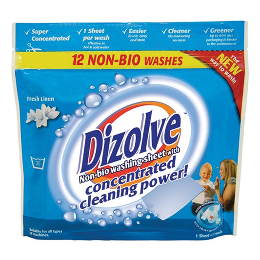 Dizolve Non-Bio Washing Sheets x 12