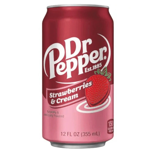 Dr Pepper Strawberries and Cream Soda USA 355ml