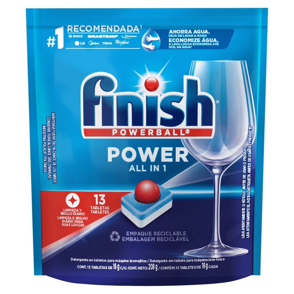 Finish Powerball All in 1 208g (13 Tabs)