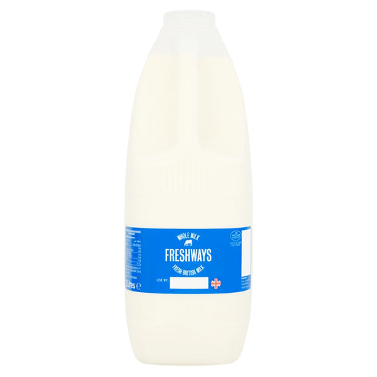Freshways Fresh Whole Milk 2 Litres