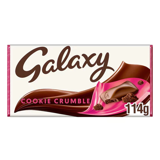 Galaxy Cookie Crumble Milk Chocolate Bar 114g
