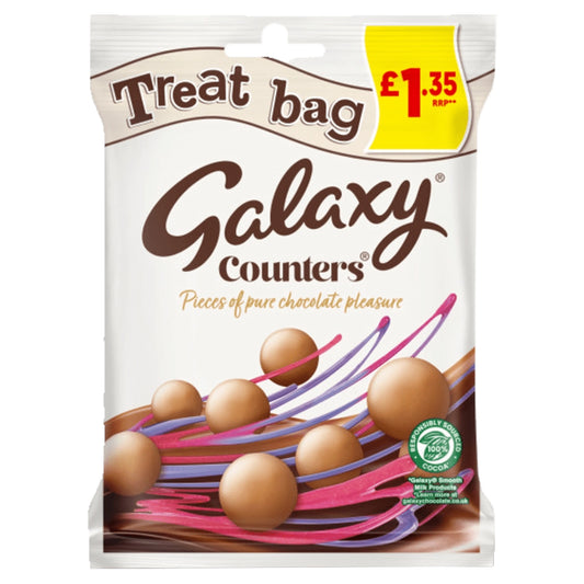 Galaxy Counters Milk Chocolate Buttons Treat Bag 78g