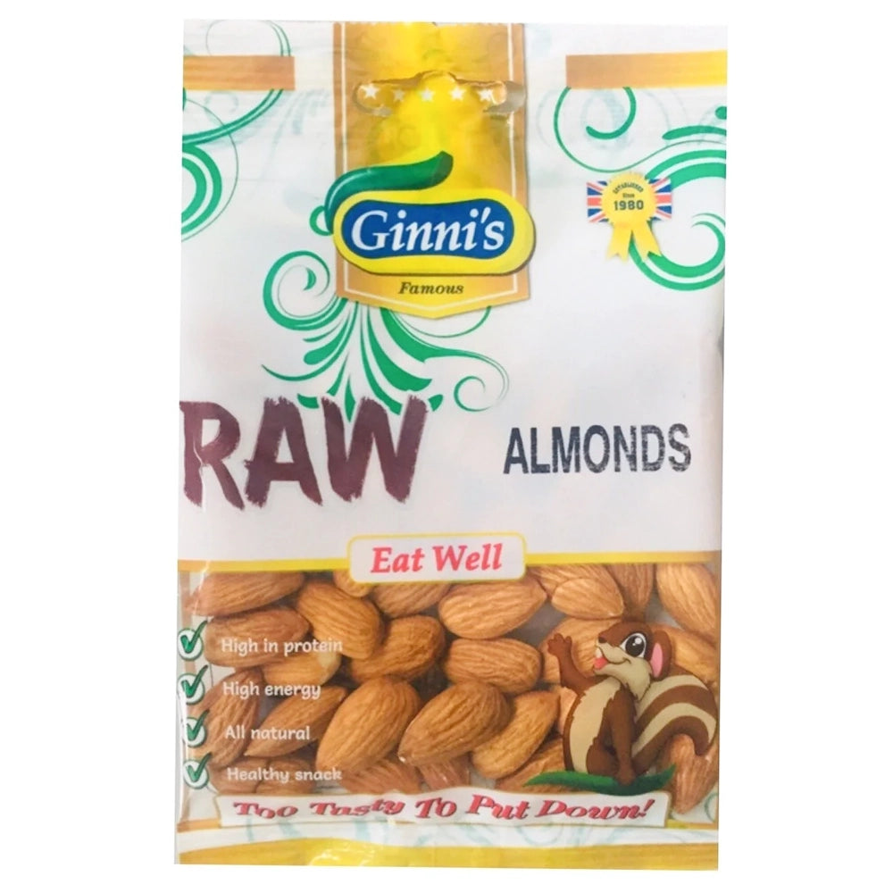 Ginni’s RAW Almonds 110g