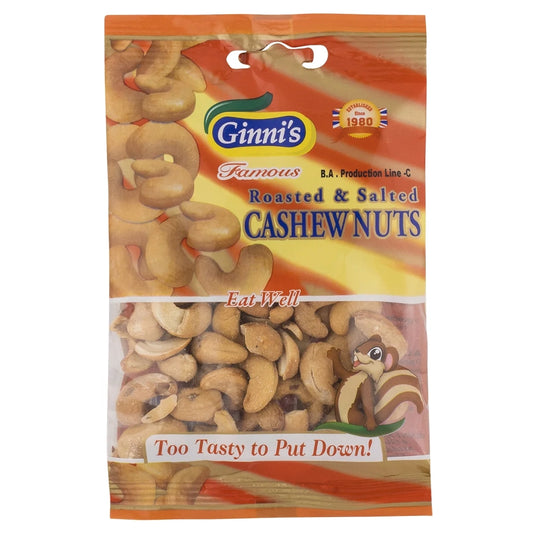 Ginni’s Roasted & Salted Cashews 110g