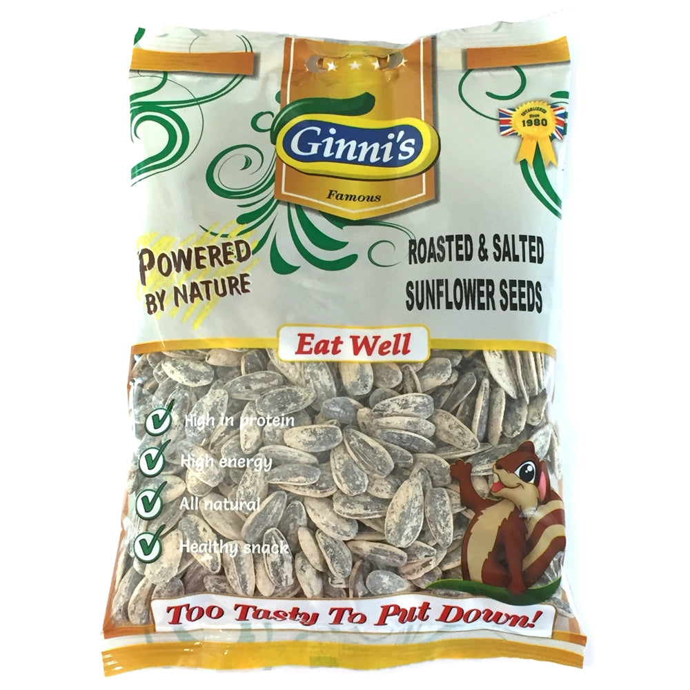 Ginni’s Roasted & Salted Sunflower Seeds 120g