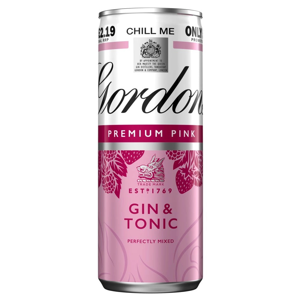 Gordon's Premium Pink Gin & Tonic 250ml