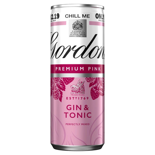 Gordon's Premium Pink Gin & Tonic 250ml