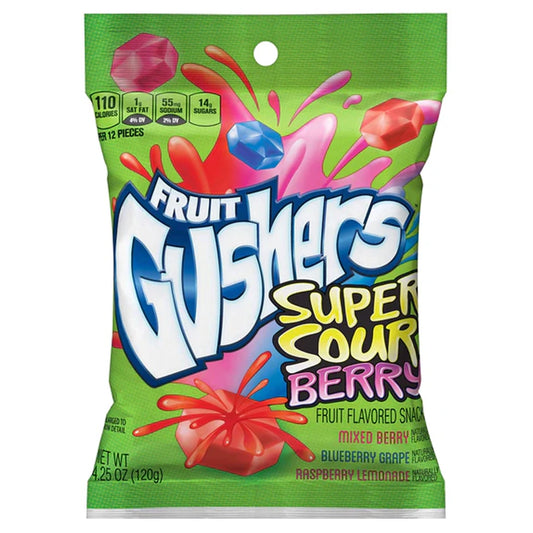Gushers Super Sour Berry Peg Bag 4.25oz