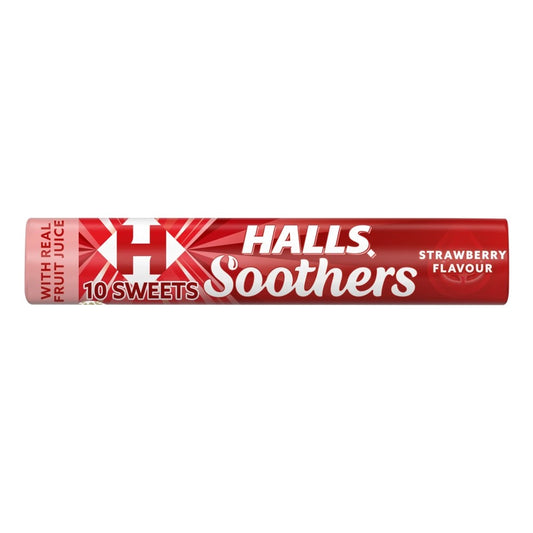 Halls Soothers Strawberry Flavour 45g