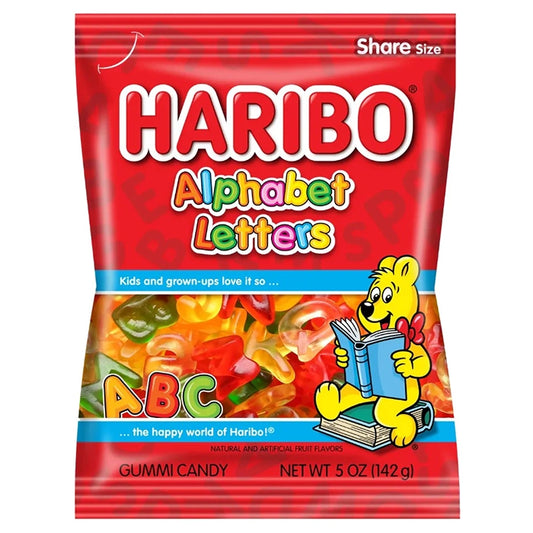 Haribo Alphabet Letters Peg Bag 142g