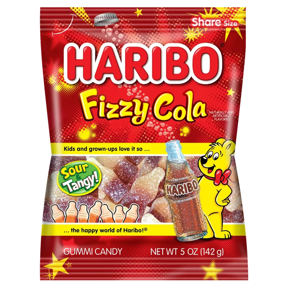 Haribo Fizzy Cola Sour and Tangy 142g