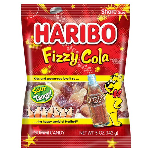 Haribo Fizzy Cola Sour and Tangy 142g