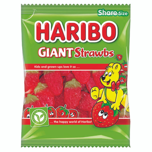 Haribo Giant Strawbs 140g