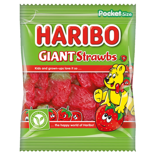 Haribo Giant Strawbs 60g