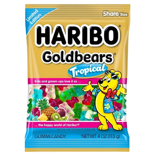 Haribo Limited Edition Gold Bears Tropical 4oz (113g)