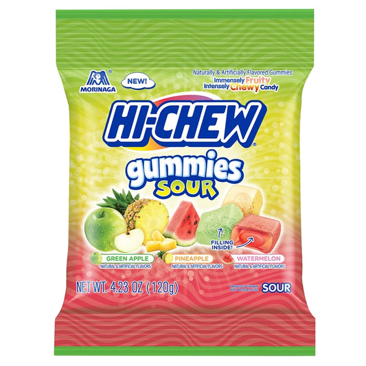 Hi-Chew Gummies Sour Mix Peg Bag 4.23oz (120g)