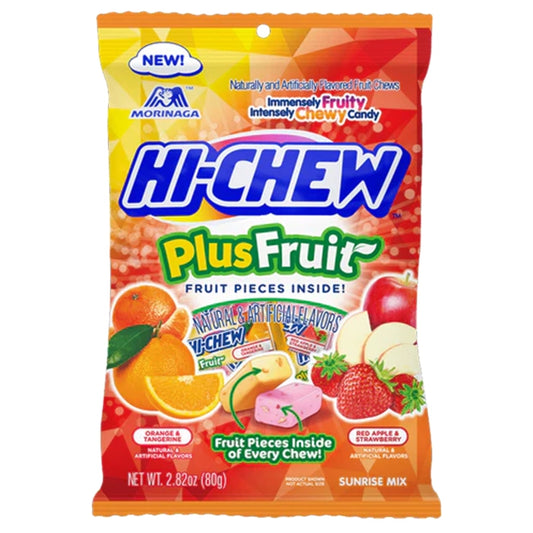 Hi-Chew Plus Fruit Sunrise Mix (80g)