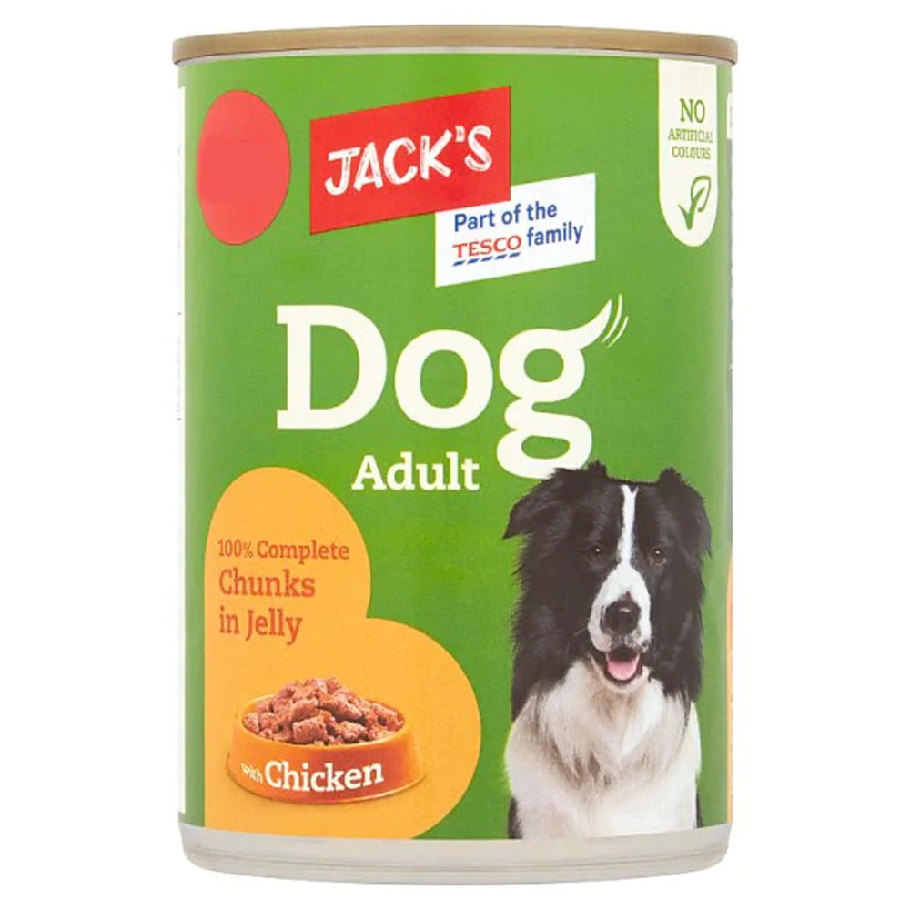 Jack's Dog Adult Chicken Chunks in Jelly 415g