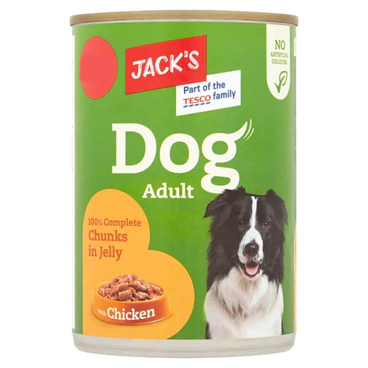 Jack's Dog Adult Chicken Chunks in Jelly 415g