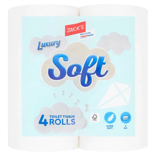 Jack's Luxury Soft Toilet Tissue 4 Rolls