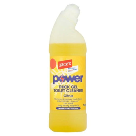 Jacks Power Thick Gel Toilet Cleaner Citrus 750ml