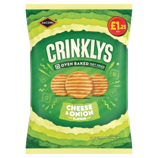 Jacob’s Baked Crinklys Cheese & Onion 90g