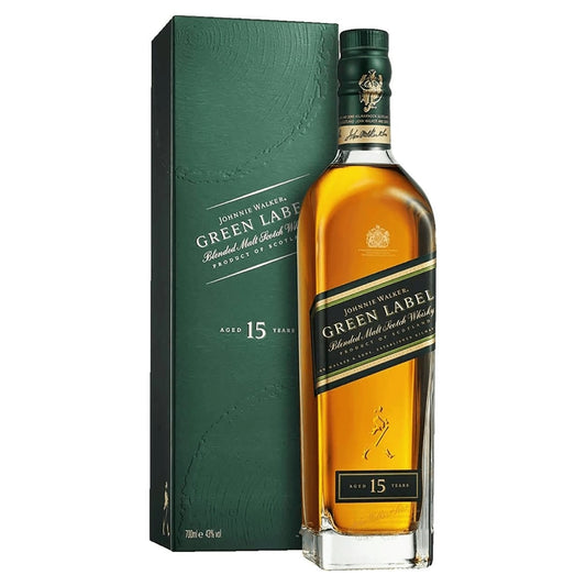 Johnnie Walker Green Label 15 Year Whisky Bottle 43% Vol 70cl