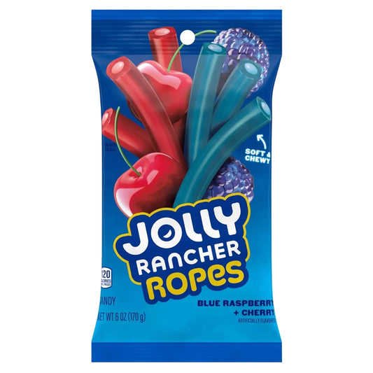 Jolly Rancher Ropes Blue Raspberry + Cherry 170g