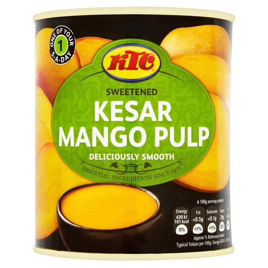 KTC kesar mango pulp 850g