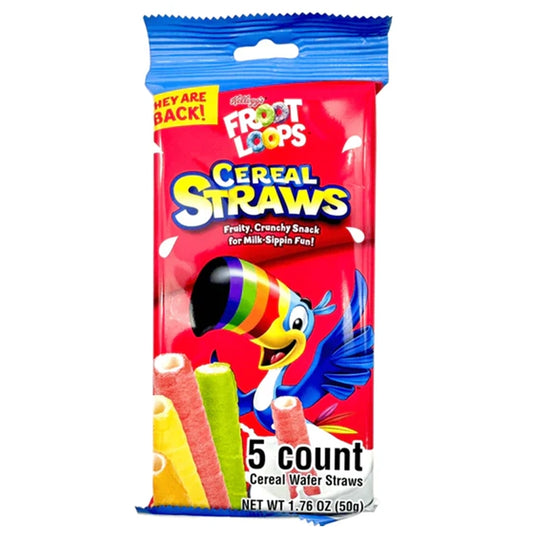 Kellogg's Froot Loops Cereal Straws 50g