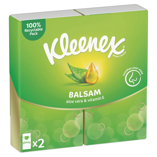 Kleenex Balsam Aloe Vera & Vitamin E Tissue Box