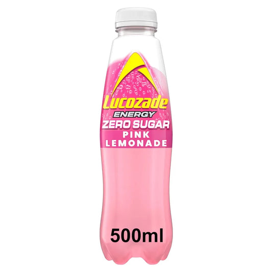 Lucozade Energy Zero Pink Lemonade 500ml