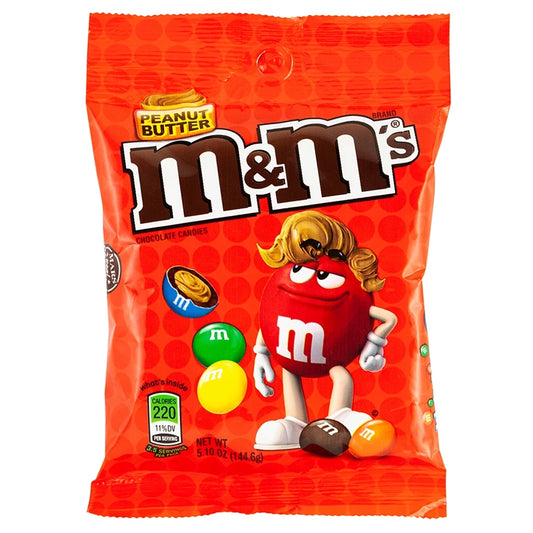 M&M's Peanut Butter Peg Bag 5.1oz (144.6g)